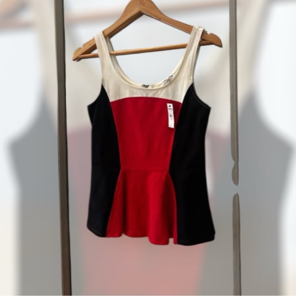 Women's Express‎ Tank Top S Red Black White